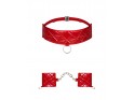 Red handcuffs and neck choker - 1