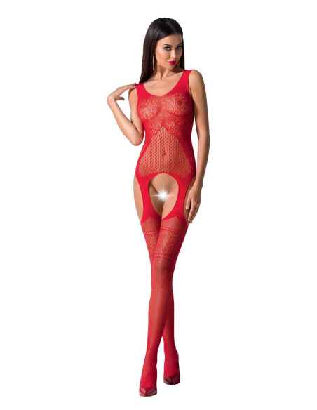 Red bodystocking erotic lingerie - 1