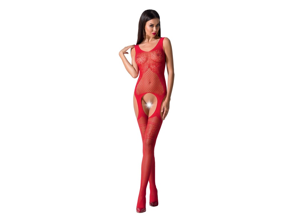 Bodystocking rouge lingerie érotique - 1