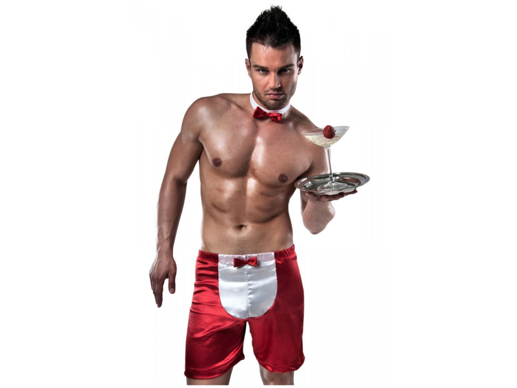 Rote Herren-Kellnershorts - 2