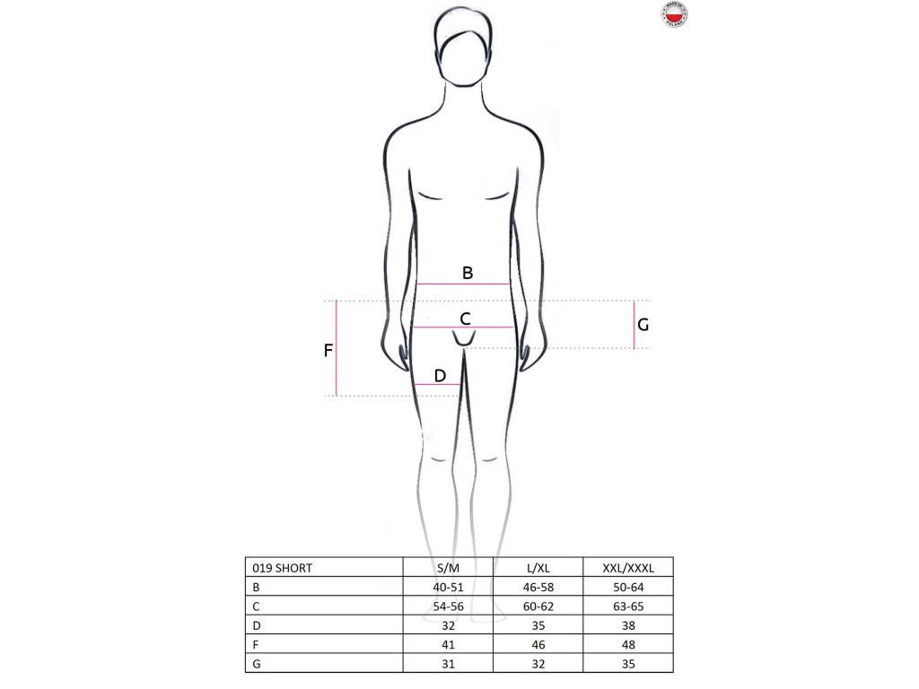 Sarkani vīriešu viesmīļu šorti - 3