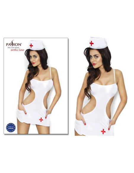 Krankenschwester weiß mini und Kappe AKKIE - 2