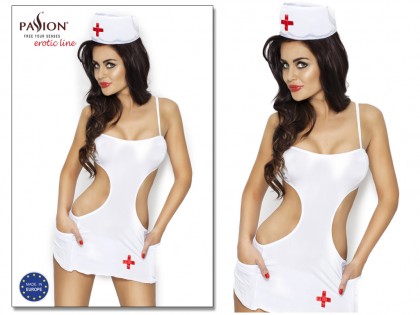 Krankenschwester weiß mini und Kappe AKKIE - 2
