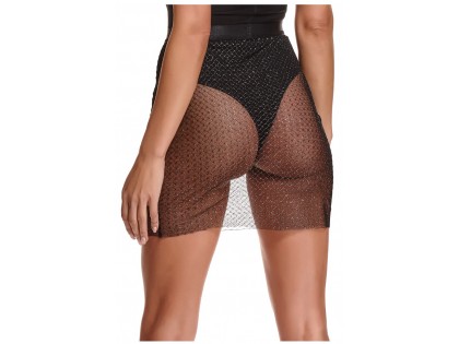 Matching erotic mesh skirt - 2