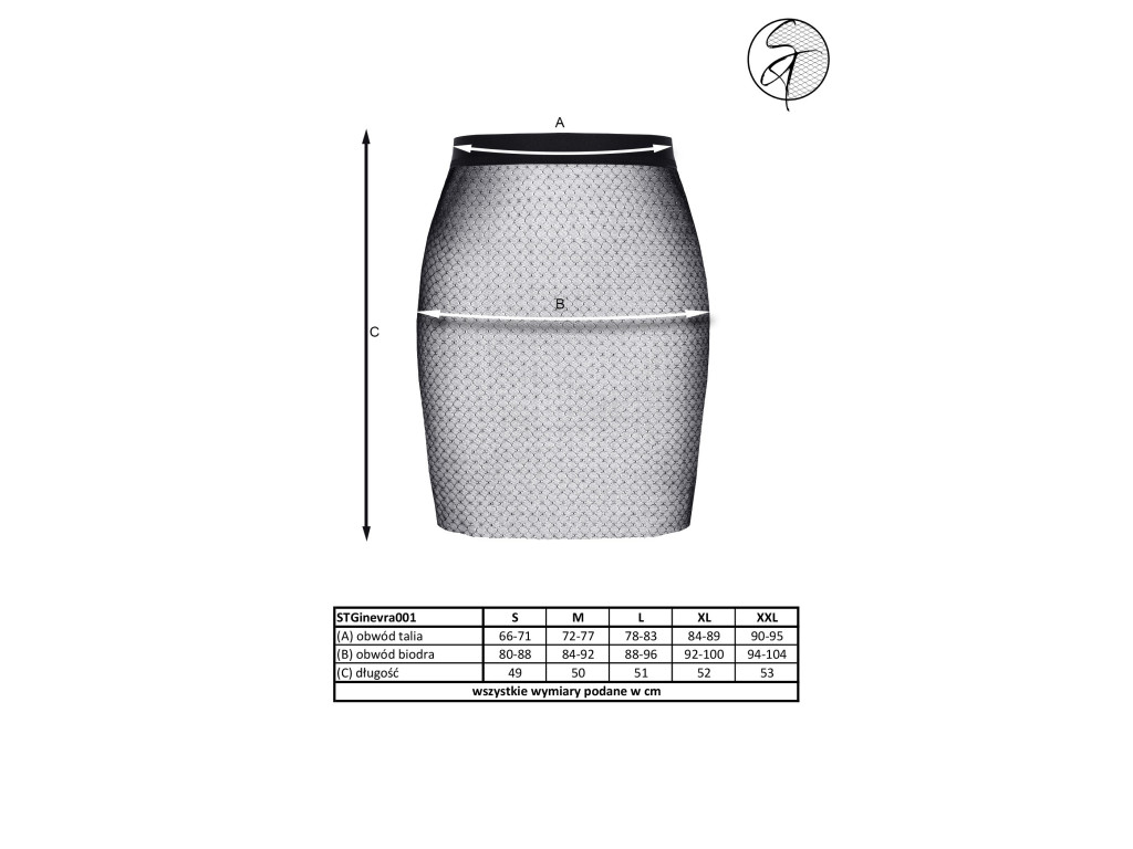 Passender erotischer Mesh-Rock - 4