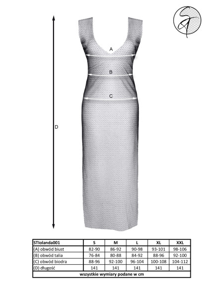 Long erotic mesh dress - 4