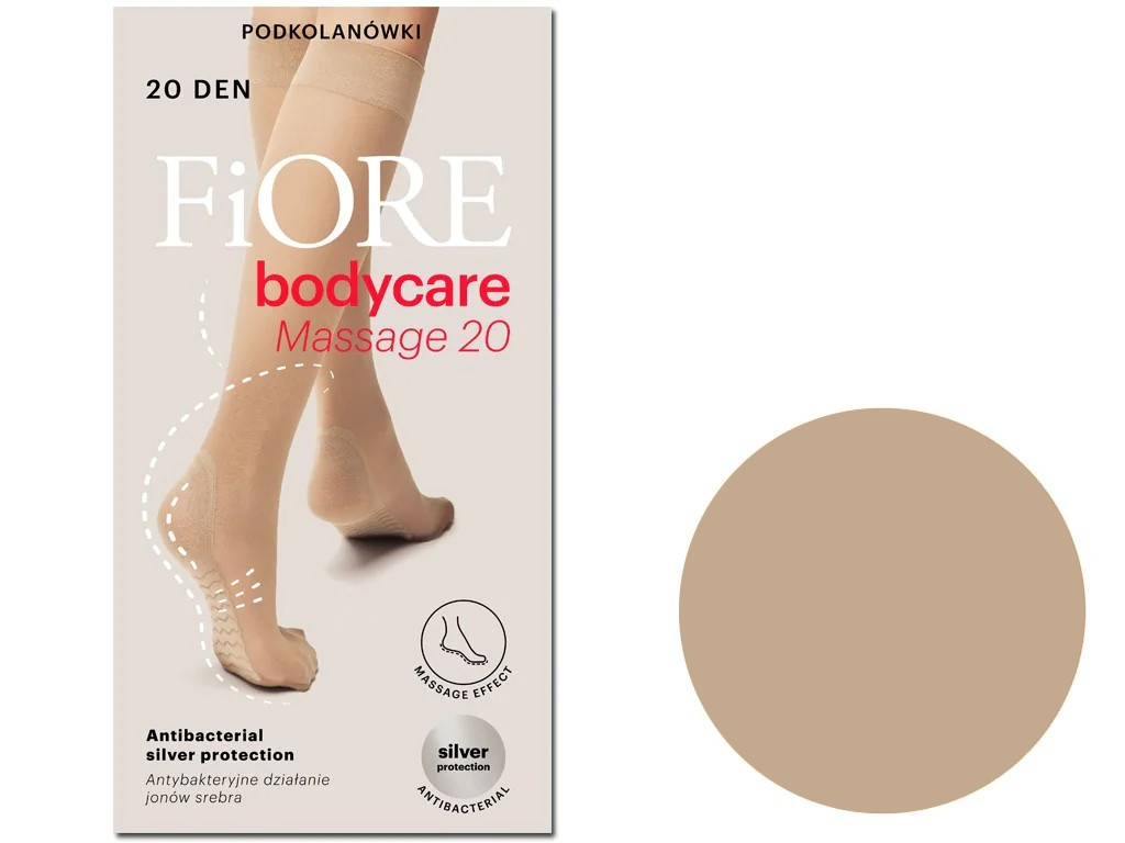 Chaussettes de genou 20 den Massage Massage des pieds Fiore - 8