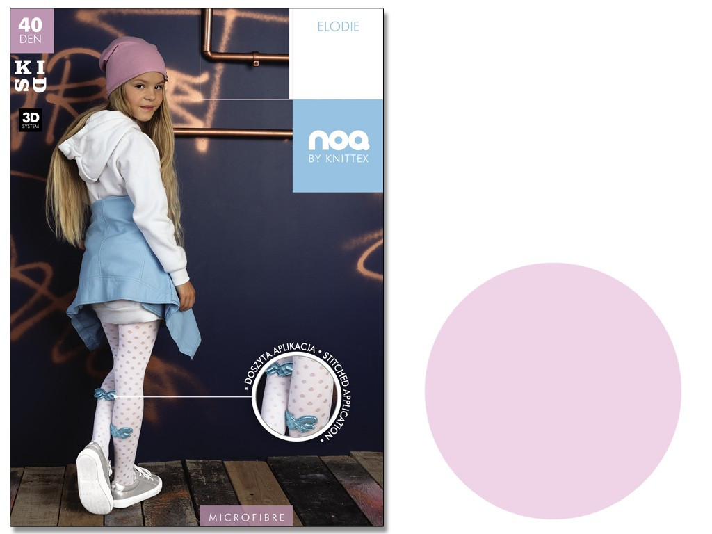 Collants à pois pour enfants avec noeud - 3