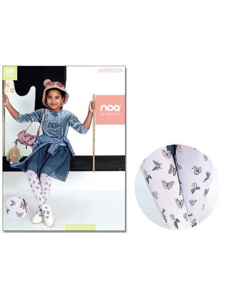 Children's tights 40 den butterflies - 3