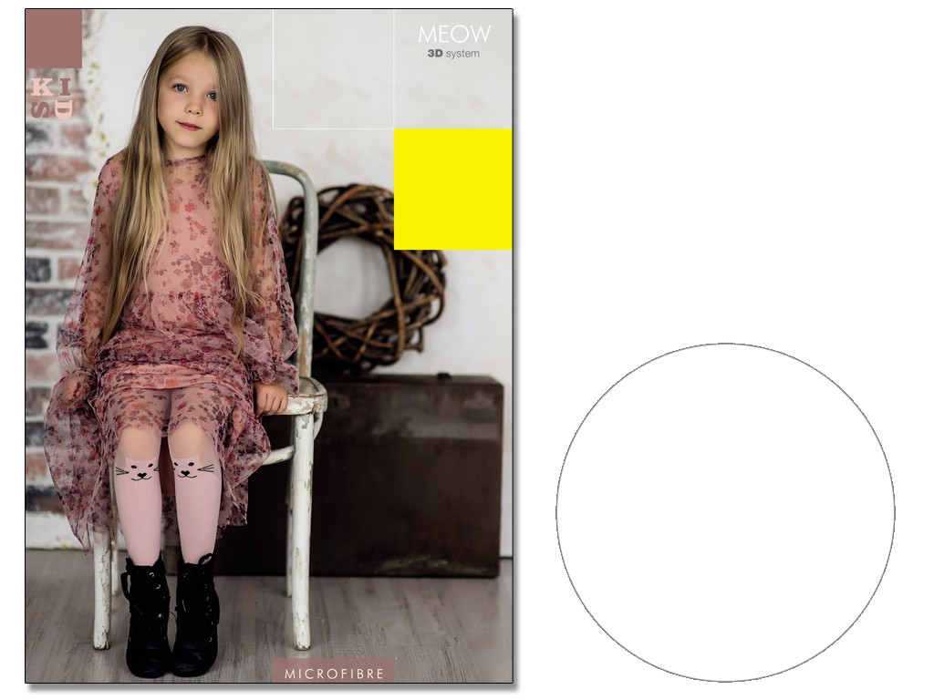 Children's knee-length kitten tights 40 den - 4