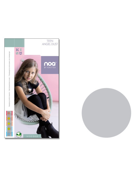 Girls' tights with glitter print - 5