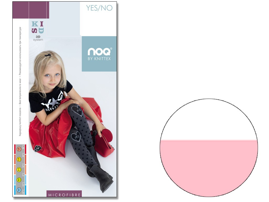 Children's tights with hearts of hearts - 4