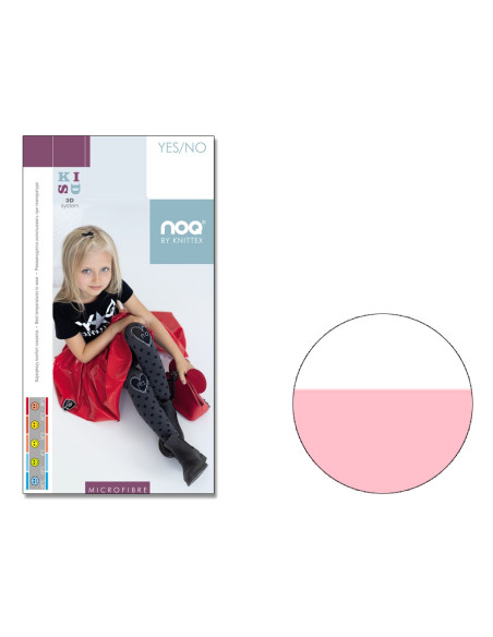 Children's tights with hearts of hearts - 4