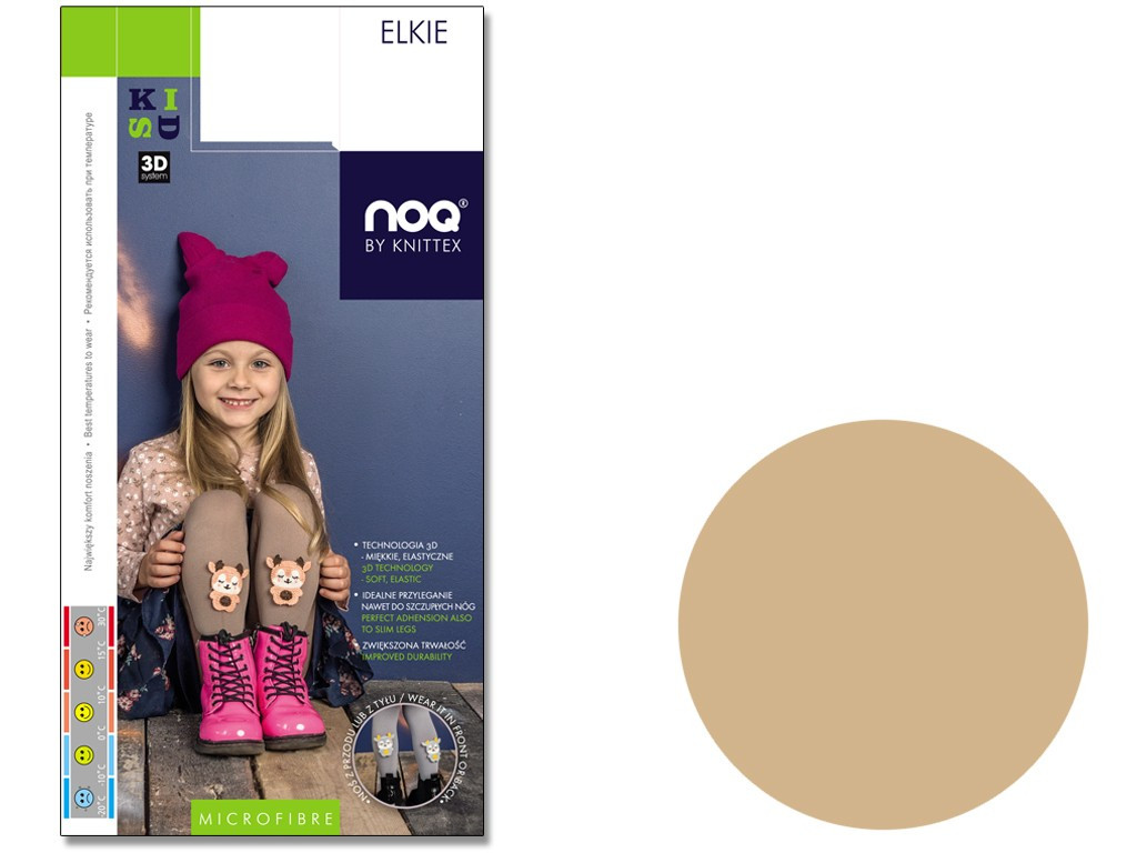 Girls' tights with teddy bear - 3