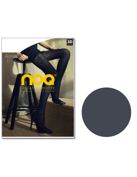 Opaque check patterned tights like cabarets - 3