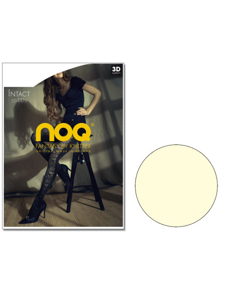 Opaque tights with flower pattern 50den - 3 Opaque tights with flower pattern 50den - 3