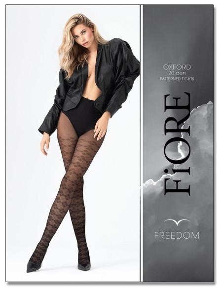 Women's checkered tights 20 den - 1