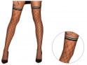 Black cabaret stockings large mesh Obsessive - 3