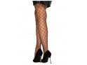 Black cabaret stockings large mesh Obsessive - 2