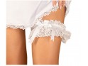 White lace wedding garter - 1