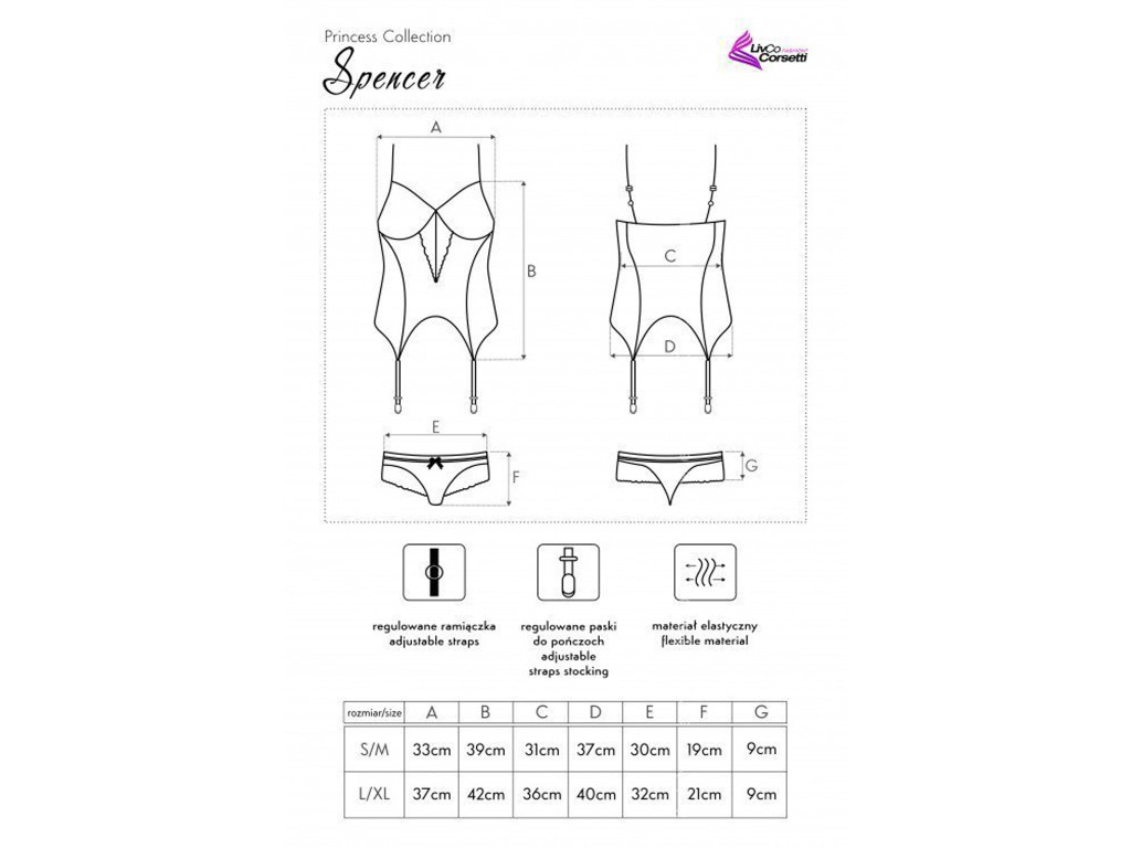 Corset de damă albastru marin cu dantelă - 4