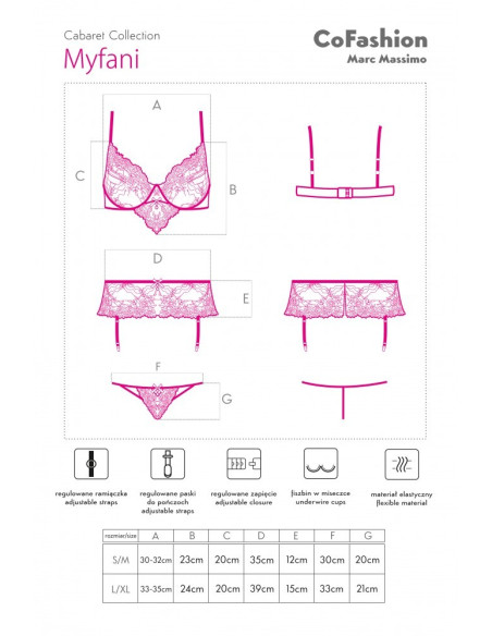 Ensemble de lingerie en dentelle noire et rouge - 4