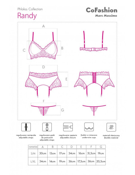 Set de lenjerie intimă maro și negru cu centură - 4