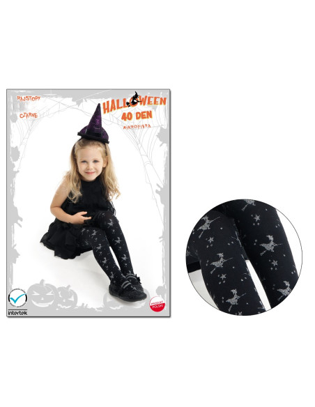 Colanți HALLOWEEN pentru copii în vrăjitoare - 3