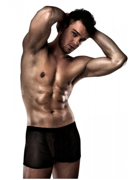 Schwarze Boxershorts aus transparentem Netz - 3