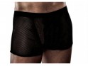 Boxer noir en maille transparente - 1