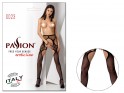 Erotic stockings with belt Passion black - 3