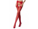 Red sensual stockings with belt - 2