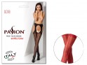 Red sensual stockings with belt - 3