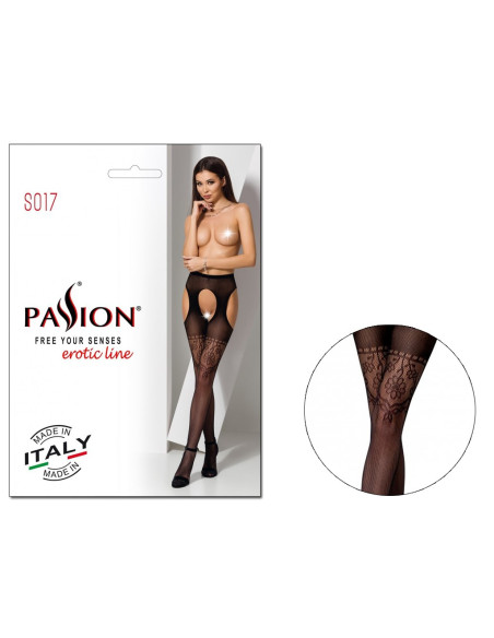 Black stockings with hole panty waistband - 3 Black stockings with hole panty waistband - 3