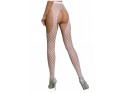 White stocking hole tights with belt - 2