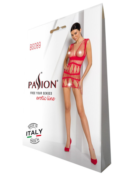 Red Passion erotic stretch chemise - 3