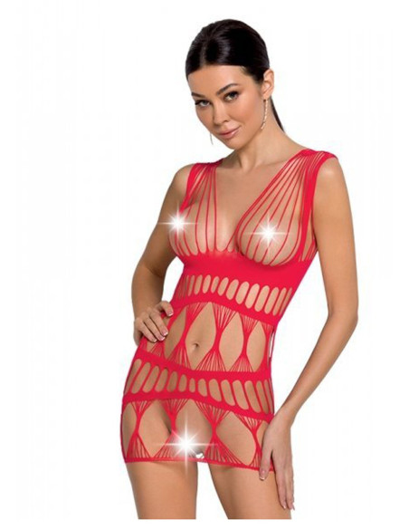 Red Passion erotic stretch chemise - 1