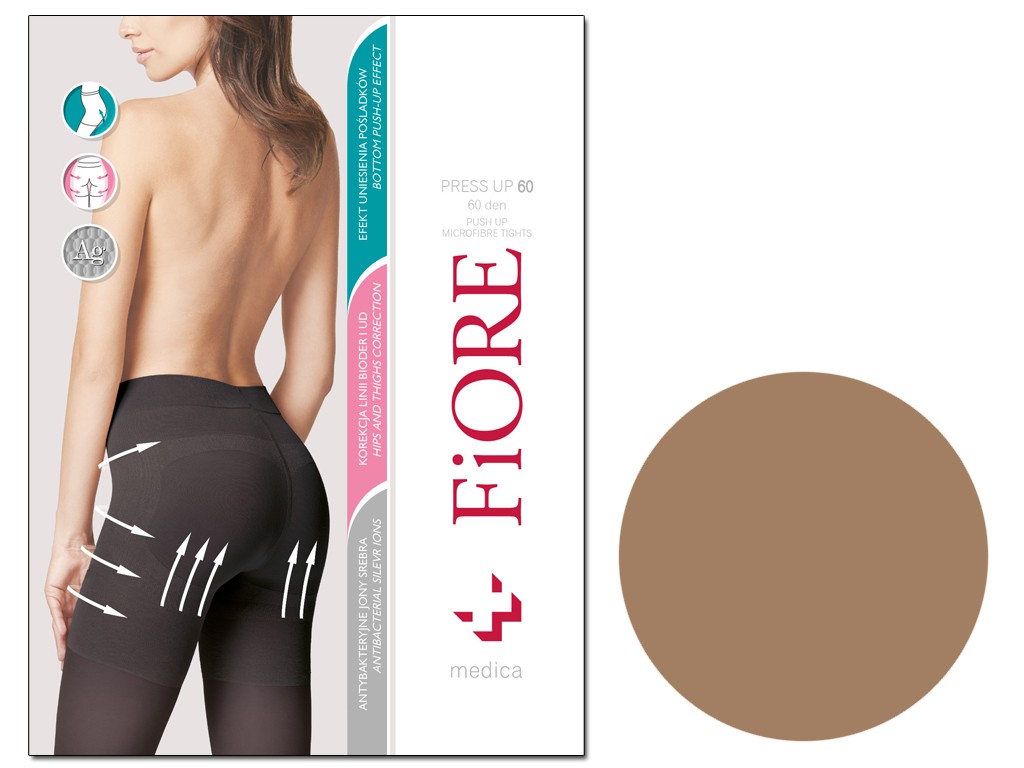 Opaque tights with buttock slimming 60den - 4