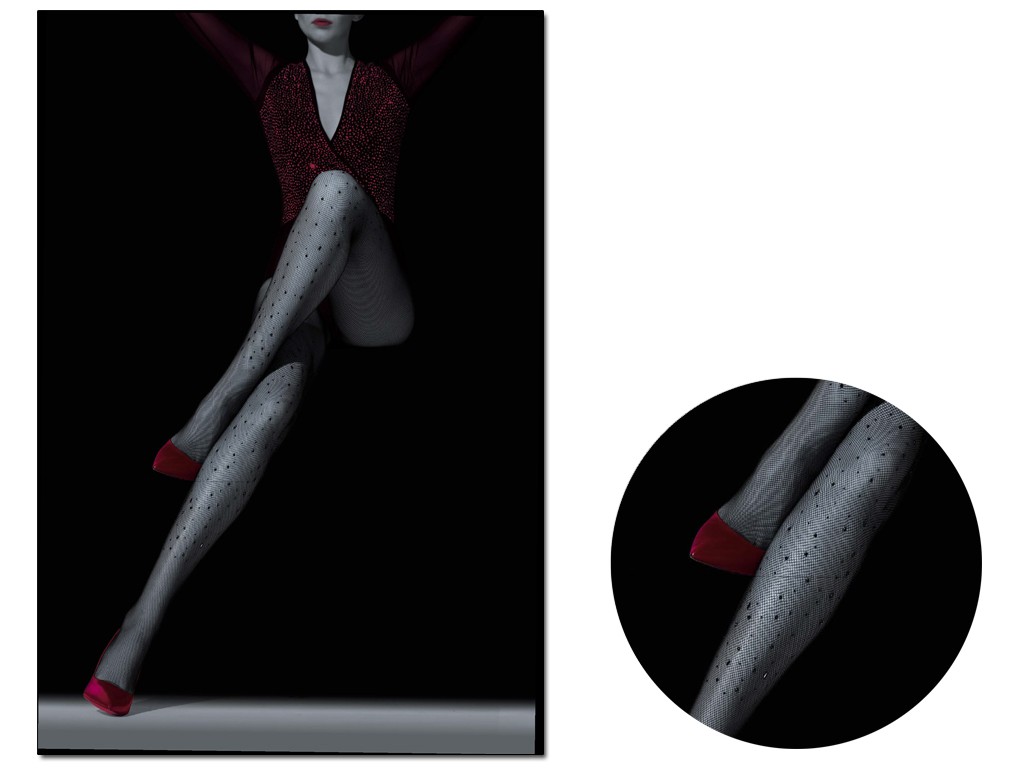 Cabaret tights with pebbles - 3