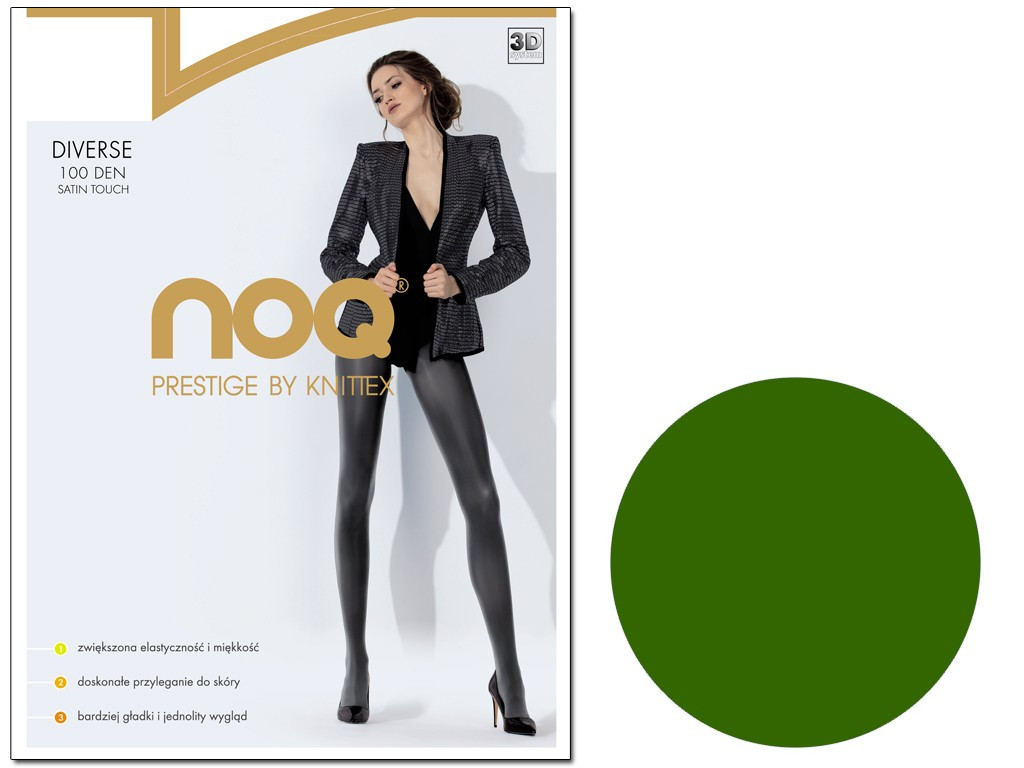 Opaque shiny tights 100 den - 3