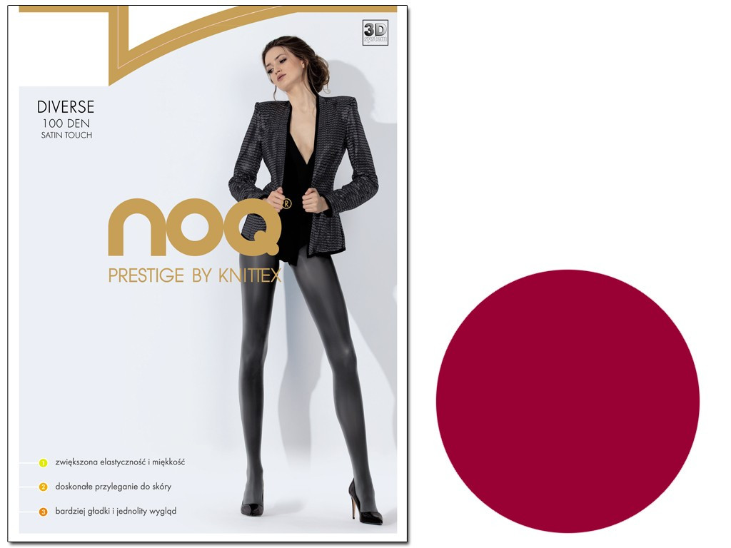 Opaque shiny tights 100 den - 5