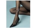Black women's tights with ankle tattoo - 2