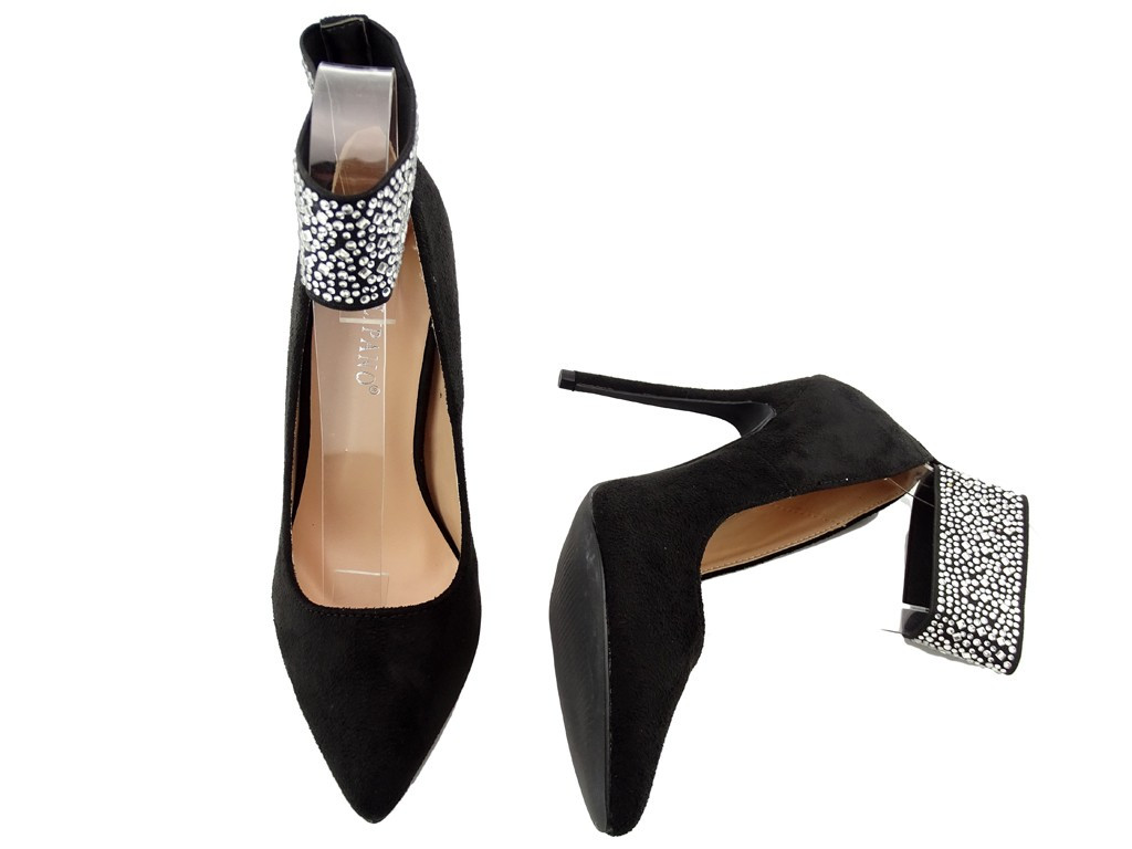 Hohe klassische Stilettos mit Knöchelriemen - 4
