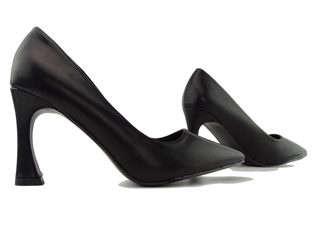 Stilettos negri mat pentru femei - 4
