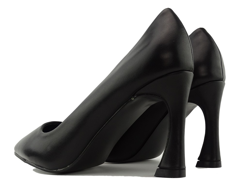 Stilettos negri mat pentru femei - 2