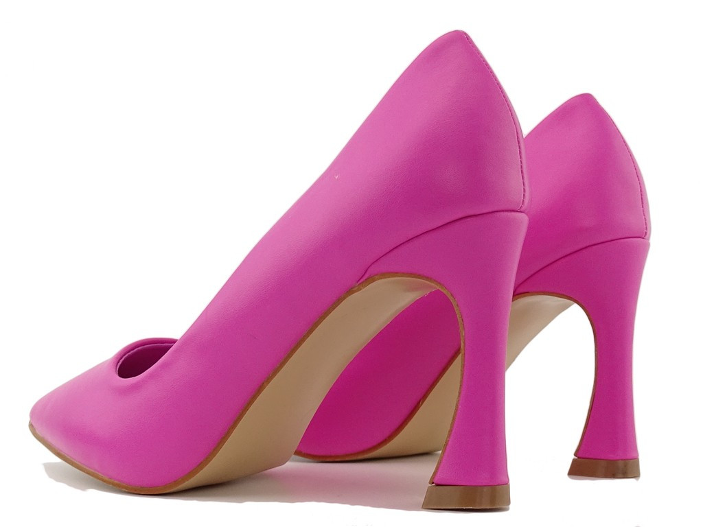 Rozā matēti sieviešu stilettos - 2