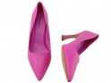 Pantofi stiletto roz mat pentru femei - 4