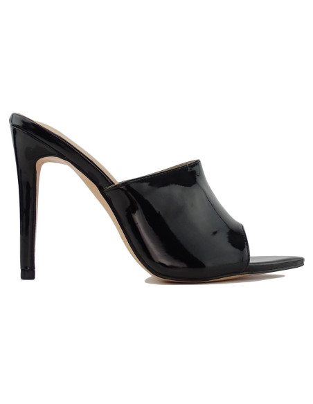 Black stiletto nose flip-flops - 1