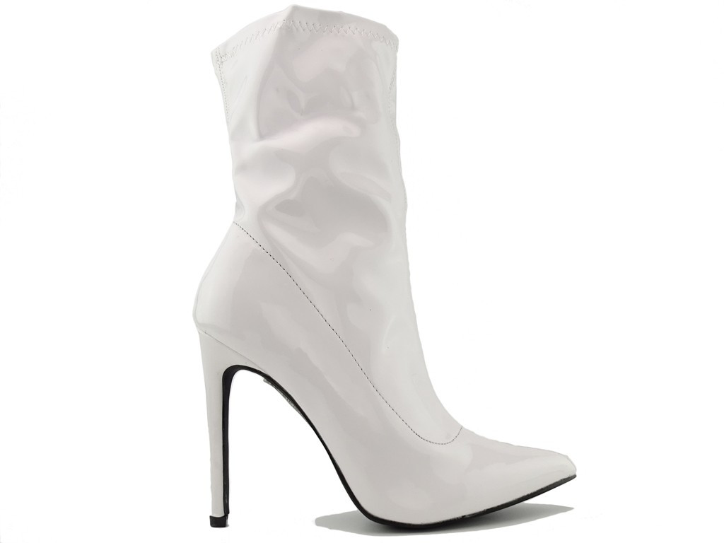 Balti zābaki ar stiletto papēžiem - 1