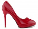Red lacquered stilettos eco leather - 1